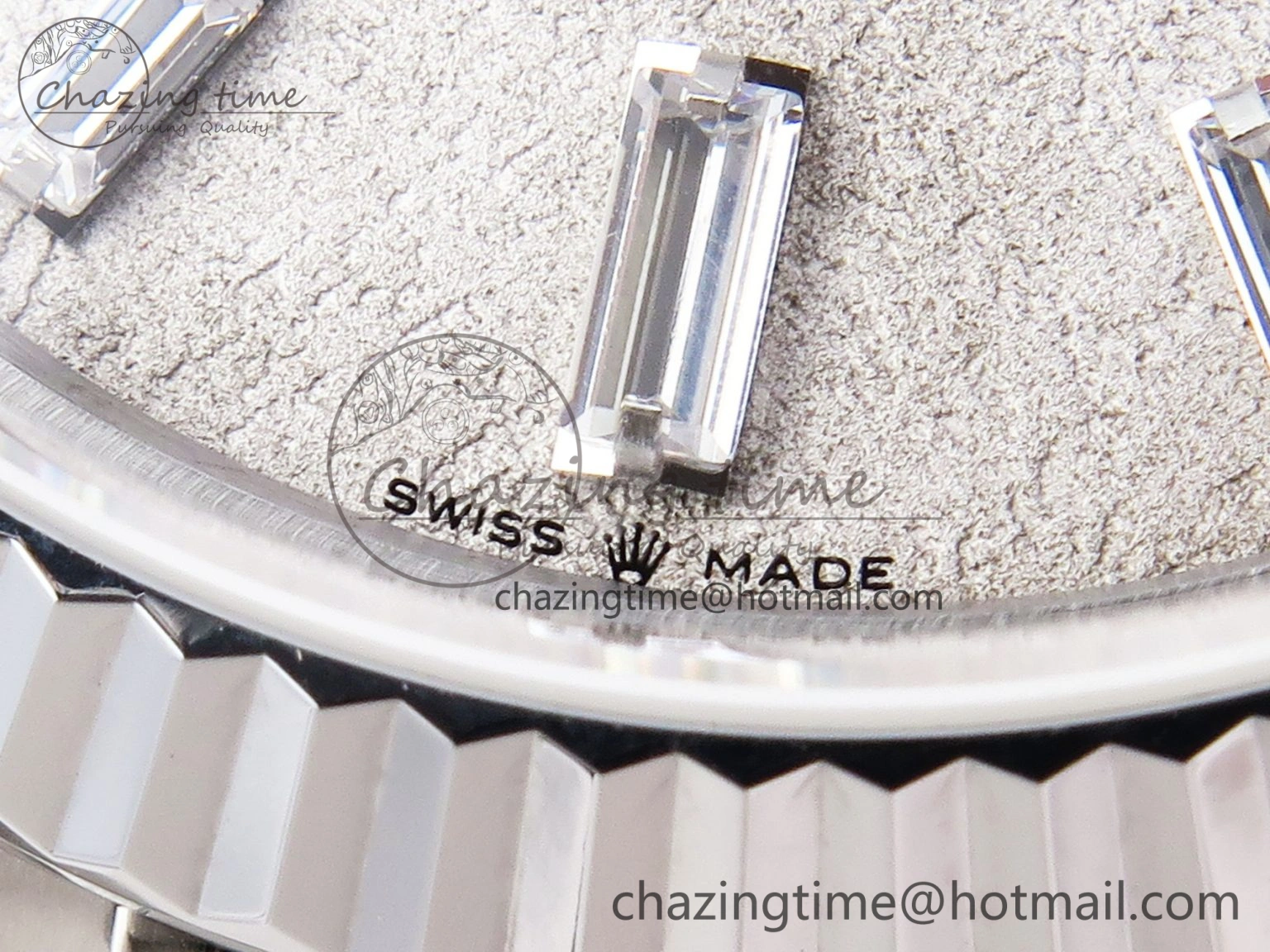 Day Date 40mm 228239 SS Bp Maker 1:1 Best Edition White Meteorite Dial T Crystal Markers on SS President Bracelet A2836