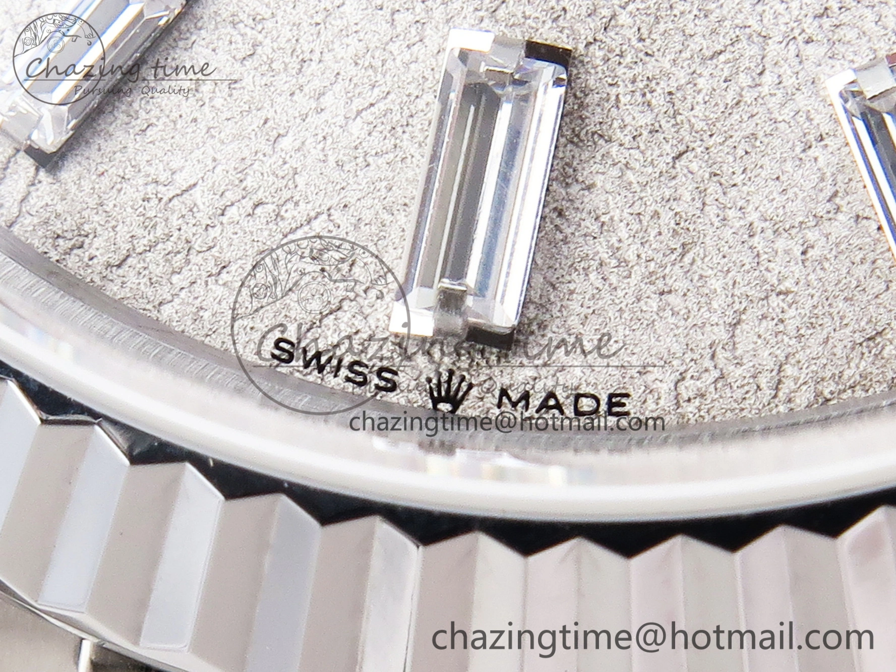 Day Date 40mm 228239 SS Bp Maker 1:1 Best Edition White Meteorite Dial T Crystal Markers on SS President Bracelet A2836