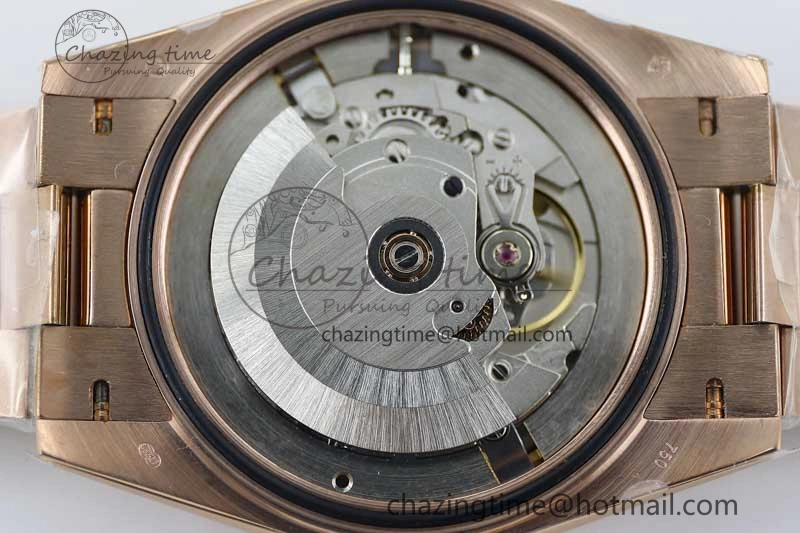 Day Date 40mm RG 904L Steel TWF 1:1 Best Edition Brown Dial on RG Bracelet A2836