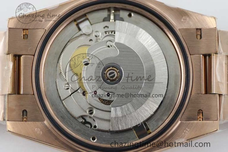 Day Date 40mm RG 904L Steel TWF 1:1 Best Edition Brown Dial on RG Bracelet A2836