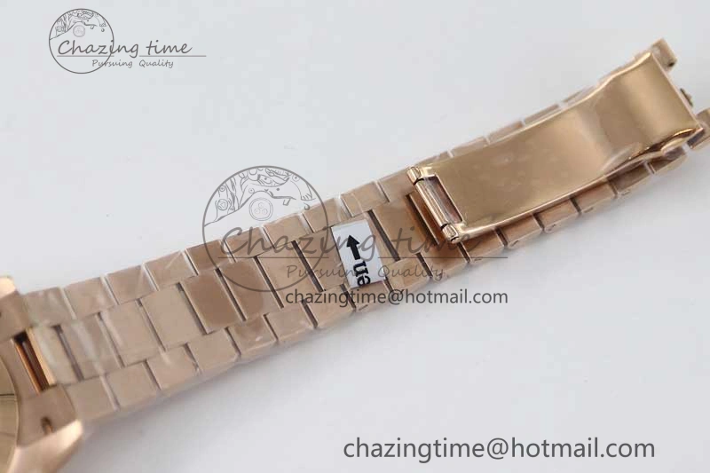 Day Date 40mm RG 904L Steel TWF 1:1 Best Edition Brown Dial on RG Bracelet A2836