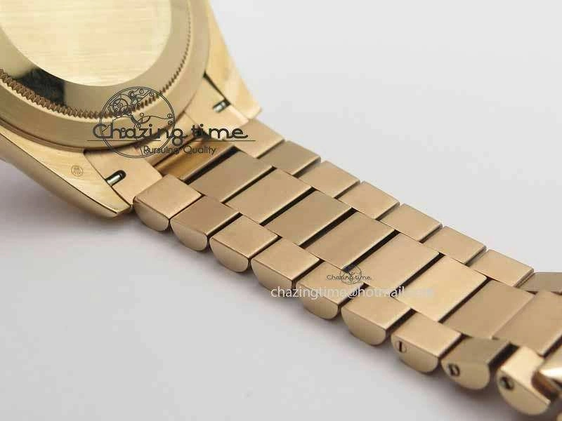 Day Date 40mm RG BP Maker Best Edition Brown Dial Diamond Bezel On RG Bracelet A2836