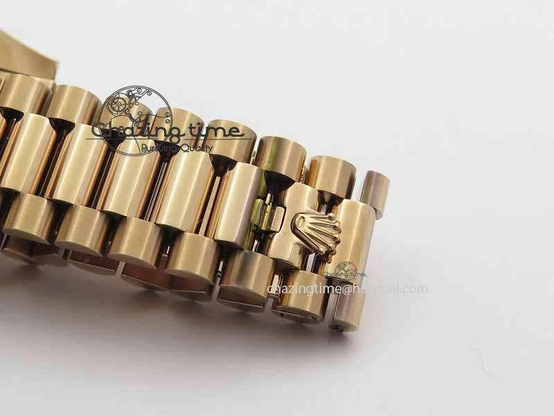 Day Date 40mm RG BP Maker Best Edition Brown Dial Diamond Markers On RG Bracelet A2836