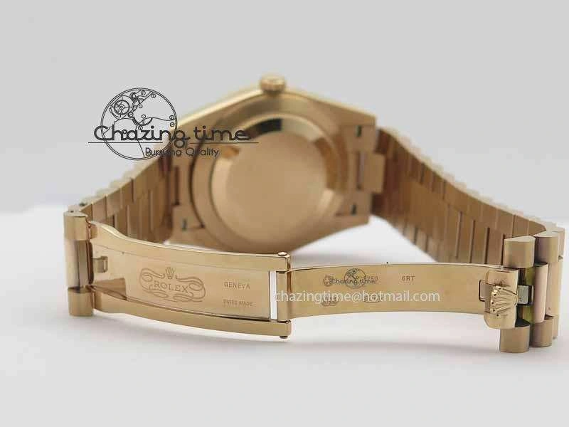 Day Date 40mm RG BP Maker Best Edition Brown Dial Diamond Markers On RG Bracelet A2836