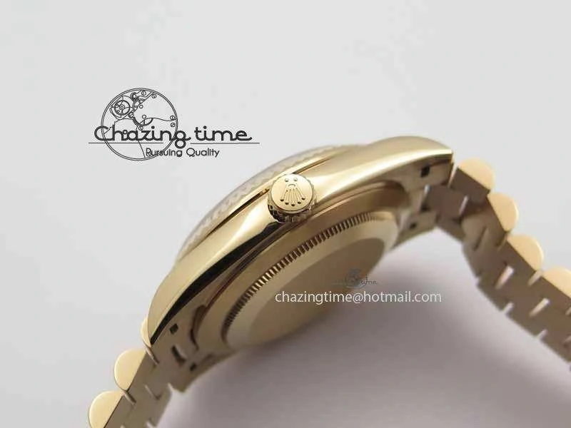 Day Date 40mm RG BP Maker Best Edition Brown Dial Diamond Markers On RG Bracelet A2836