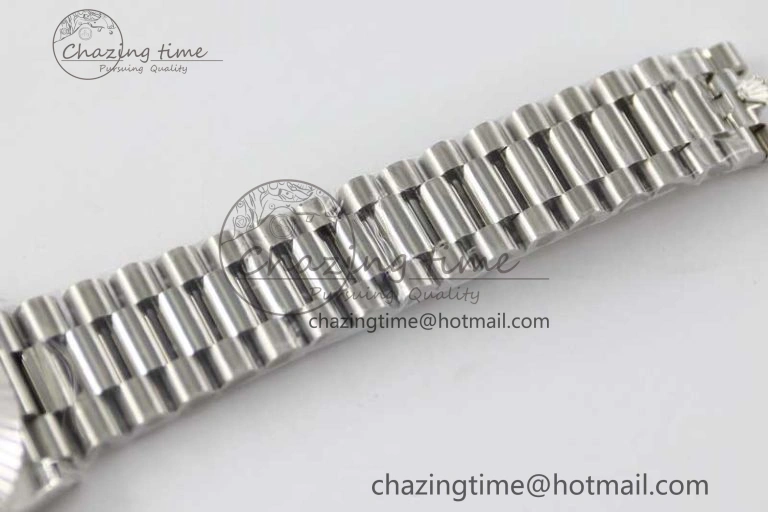 Day Date 40mm SS 904L Steel TWF 1:1 Best Edition Blue Roman Dial on SS Bracelet A2836