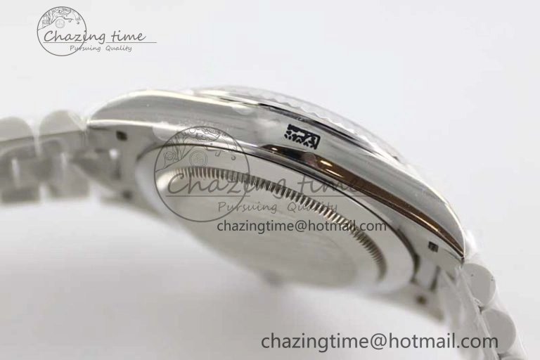 Day Date 40mm SS 904L Steel TWF 1:1 Best Edition Blue Roman Dial on SS Bracelet A2836