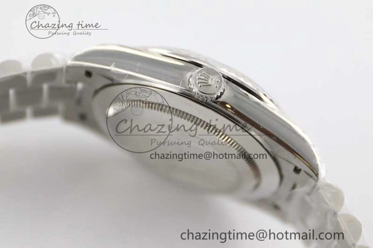Day Date 40mm SS 904L Steel TWF 1:1 Best Edition Blue Roman Dial on SS Bracelet A2836