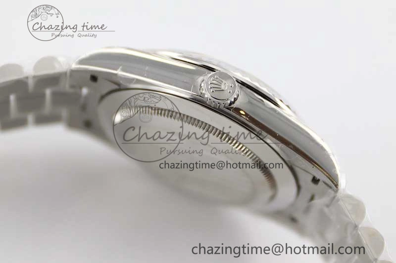 Day Date 40mm SS 904L Steel TWF 1:1 Best Edition Blue Roman Dial on SS Bracelet A2836