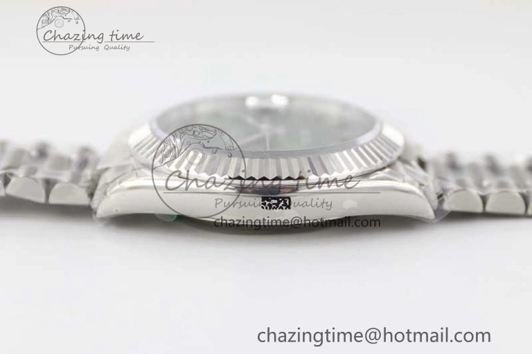 Day Date 40mm SS 904L Steel TWF 1:1 Best Edition Green Roman Dial on SS Bracelet A2836