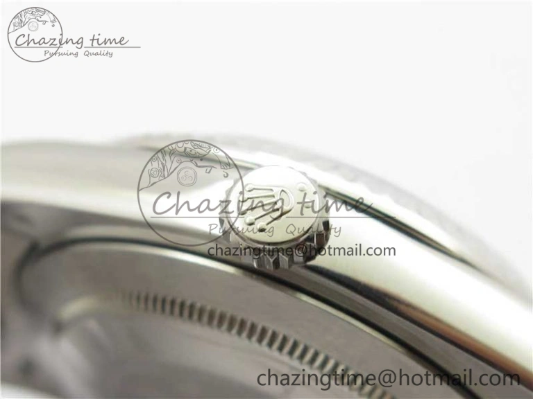 Day Date 40mm SS BP Maker Best Edition Crystal Bezel Blue Dial Arabic Markers On SS Bracelet A2813