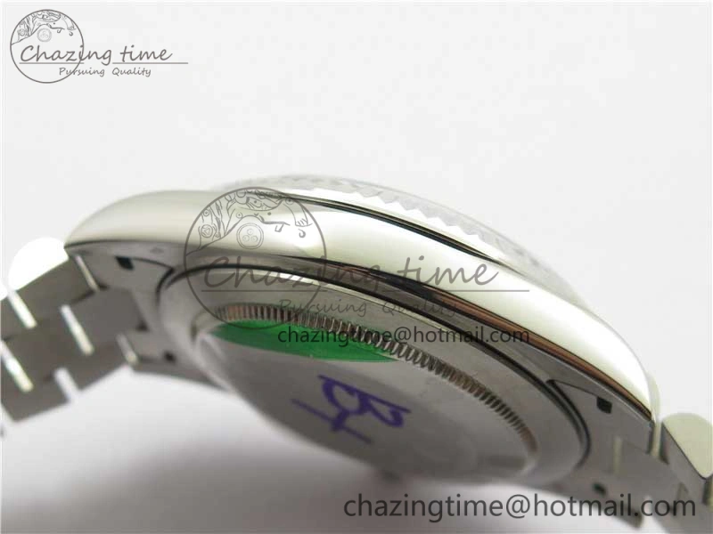 Day Date 40mm SS BP Maker Best Edition Crystal Bezel Blue Dial Arabic Markers On SS Bracelet A2813