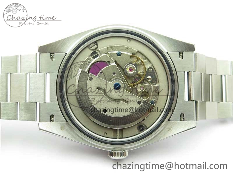 Day Date 40mm SS BP Maker Best Edition Diamond Bezel Blue Dial Arabic Markers On SS Bracelet A2813