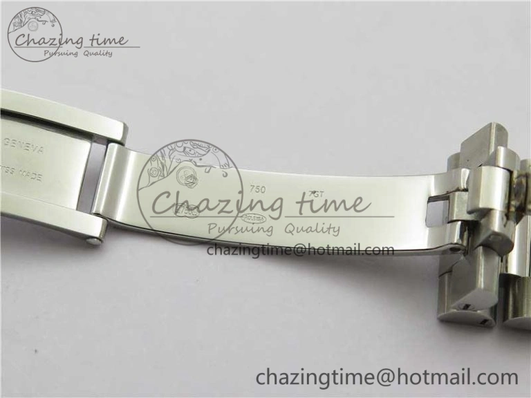 Day Date 40mm SS BP Maker Best Edition Diamond Bezel Blue Dial Arabic Markers On SS Bracelet A2813