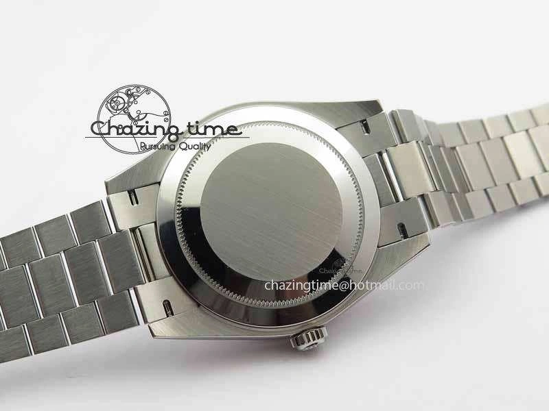 Day Date 40mm SS BP Maker Best Edition Diamond Bezel Ice Blue Dial On SS Bracelet ETA2836