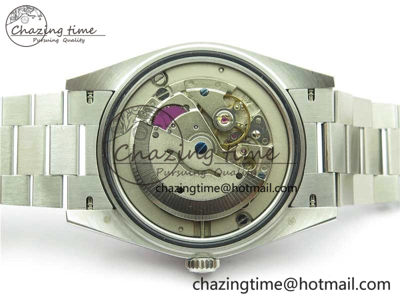 Day Date 40mm SS BP Maker Best Edition Fluted Bezel Blue Dial Arabic Markers On SS Bracelet A2813