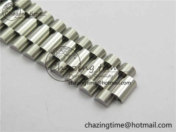 Day Date 40mm SS BP Maker Best Edition Fluted Bezel Blue Dial Arabic Markers On SS Bracelet A2813
