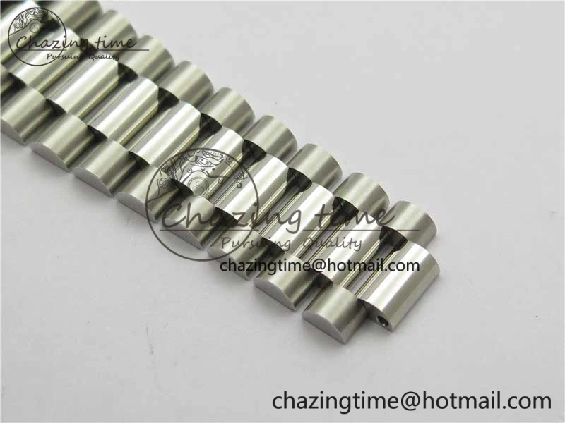 Day Date 40mm SS BP Maker Best Edition Fluted Bezel Blue Dial Arabic Markers On SS Bracelet A2813