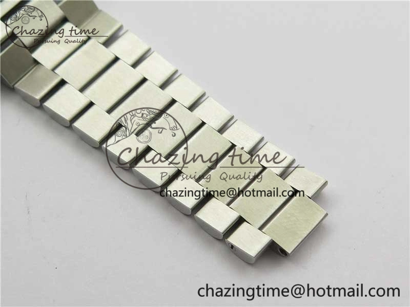 Day Date 40mm SS BP Maker Best Edition Fluted Bezel Blue Dial Arabic Markers On SS Bracelet A2813