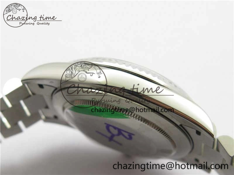 Day Date 40mm SS BP Maker Best Edition Fluted Bezel Blue Dial Arabic Markers On SS Bracelet A2813