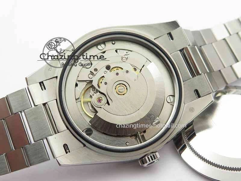Day Date 40mm SS BP Maker Best Edition Ice Blue Dial Diamond Markers On SS Bracelet A2836