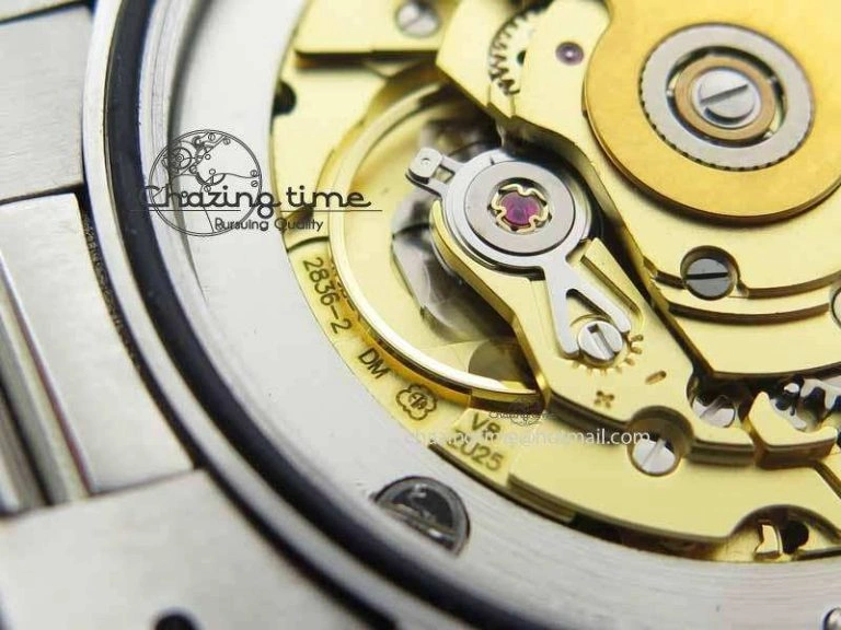 Day Date 40mm SS BP Maker Best Edition Ice Blue Dial Diamond Markers On SS Bracelet ETA2836