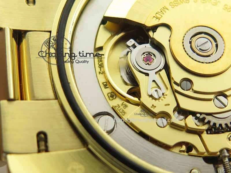 Day Date 40mm Wrapped YG BP Maker Best Edition Gold Dial Diamond Bezel On YG Bracelet ETA2836