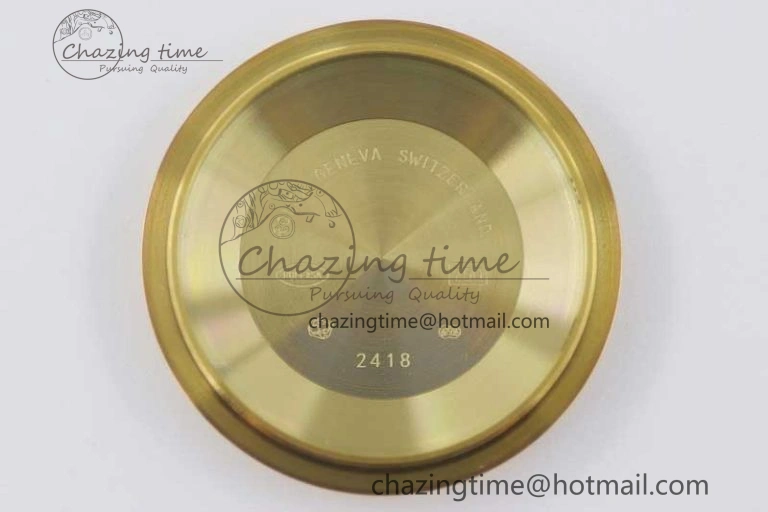 Day Date 40mm YG 904L Steel TWF 1:1 Best Edition YG Roman Dial on YG Bracelet A2836