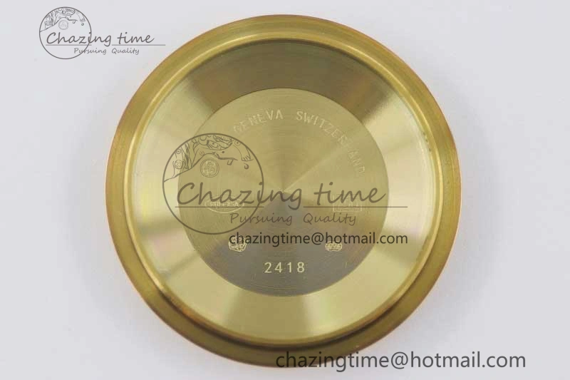 Day Date 40mm YG 904L Steel TWF 1:1 Best Edition YG Roman Dial on YG Bracelet A2836