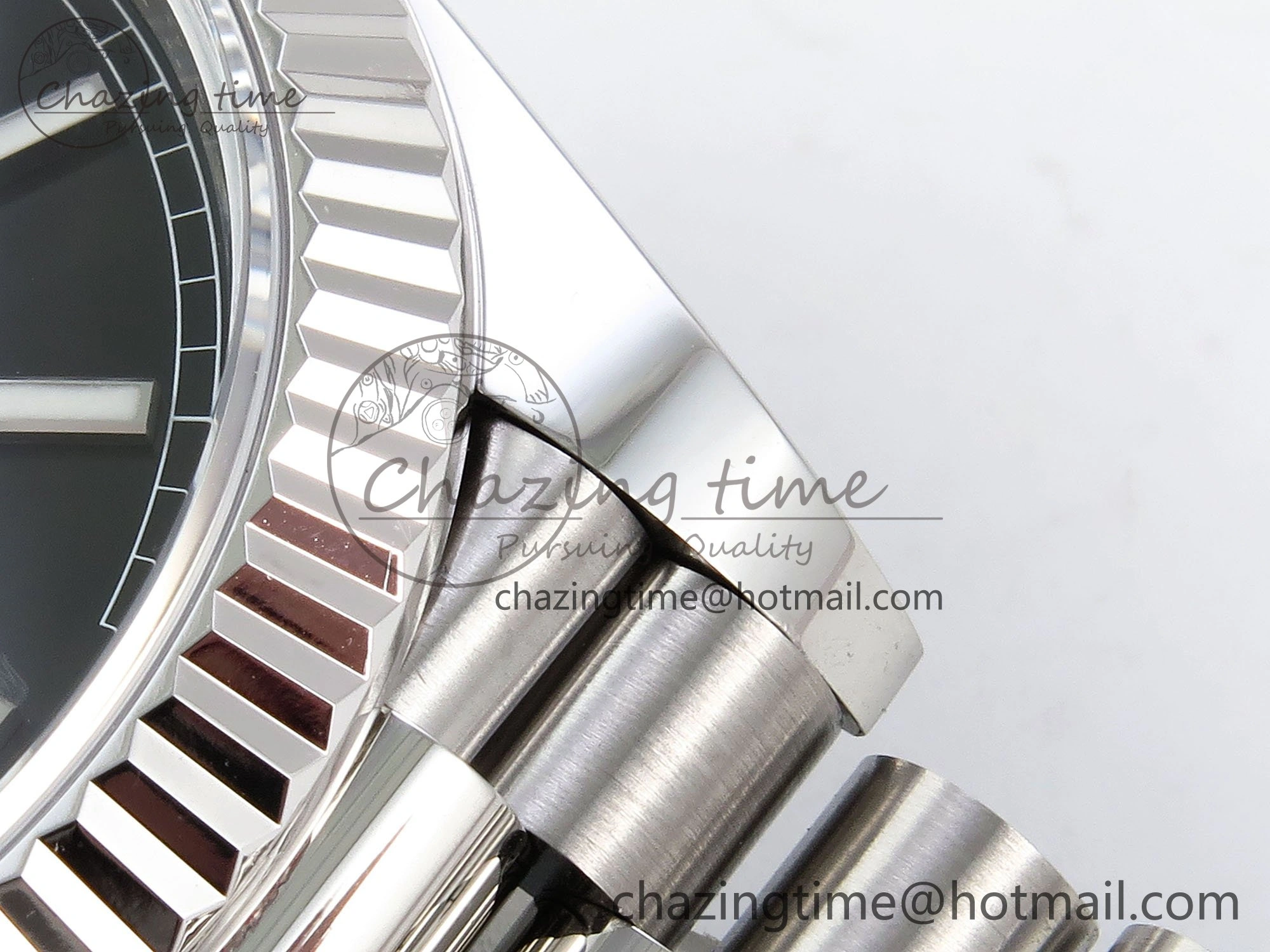 DayDate 40 228239 ARF 904L Steel Black Dial on President Bracelet VR3255