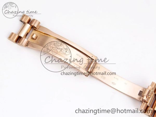 DayDate 40 RG QF 1:1 Best Edition Gray Dial on President Bracelet A2824 (Gain Weight)