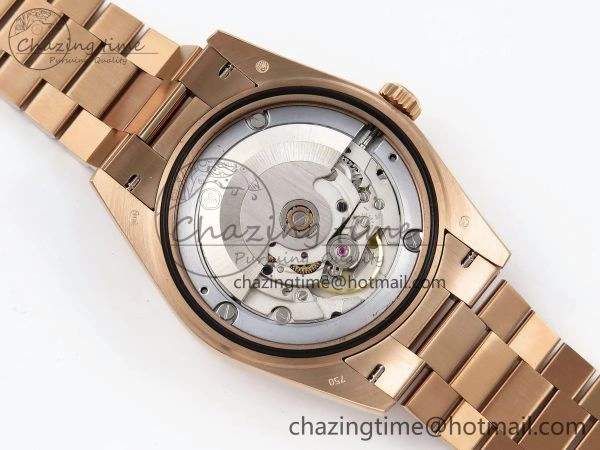 DayDate 40 RG QF 1:1 Best Edition Gray Dial on President Bracelet A2824 (Gain Weight)