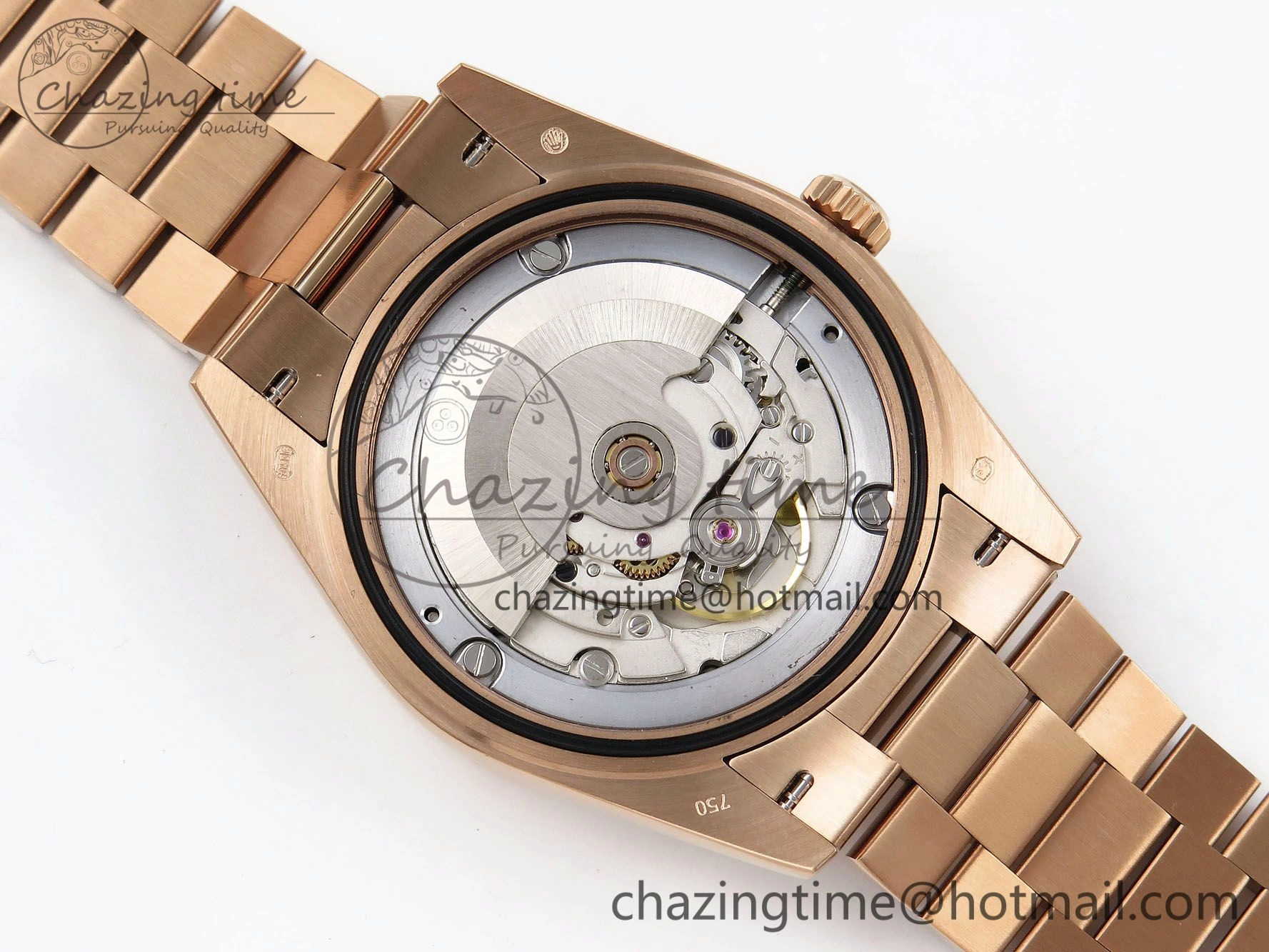 DayDate 40 RG QF 1:1 Best Edition Gray Dial on President Bracelet A2824 (Gain Weight)