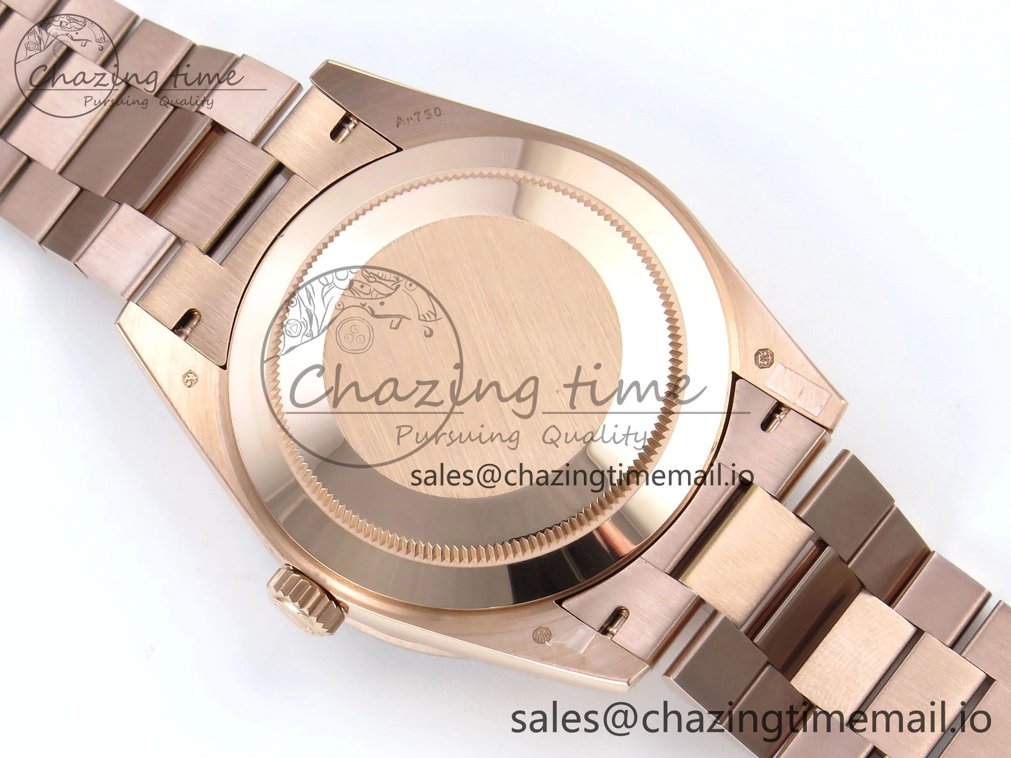 DayDate 40 RG QF 1:1 Best Edition Slate Eisenkiesel Dial Diamonds Bezel on President Bracelet A2836 V5 (Gain Weight)