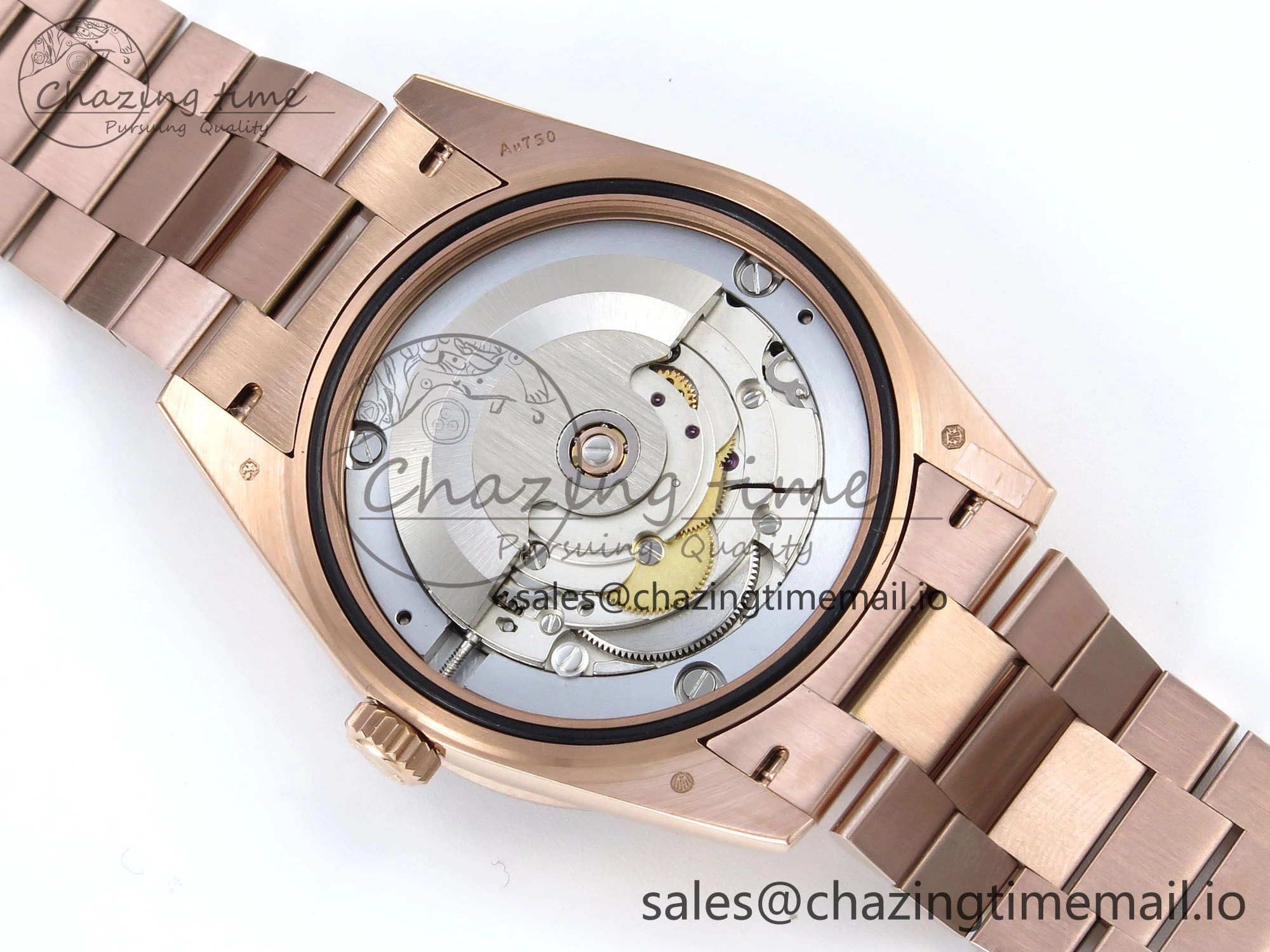 DayDate 40 RG QF 1:1 Best Edition Slate Eisenkiesel Dial Diamonds Bezel on President Bracelet A2836 V5 (Gain Weight)