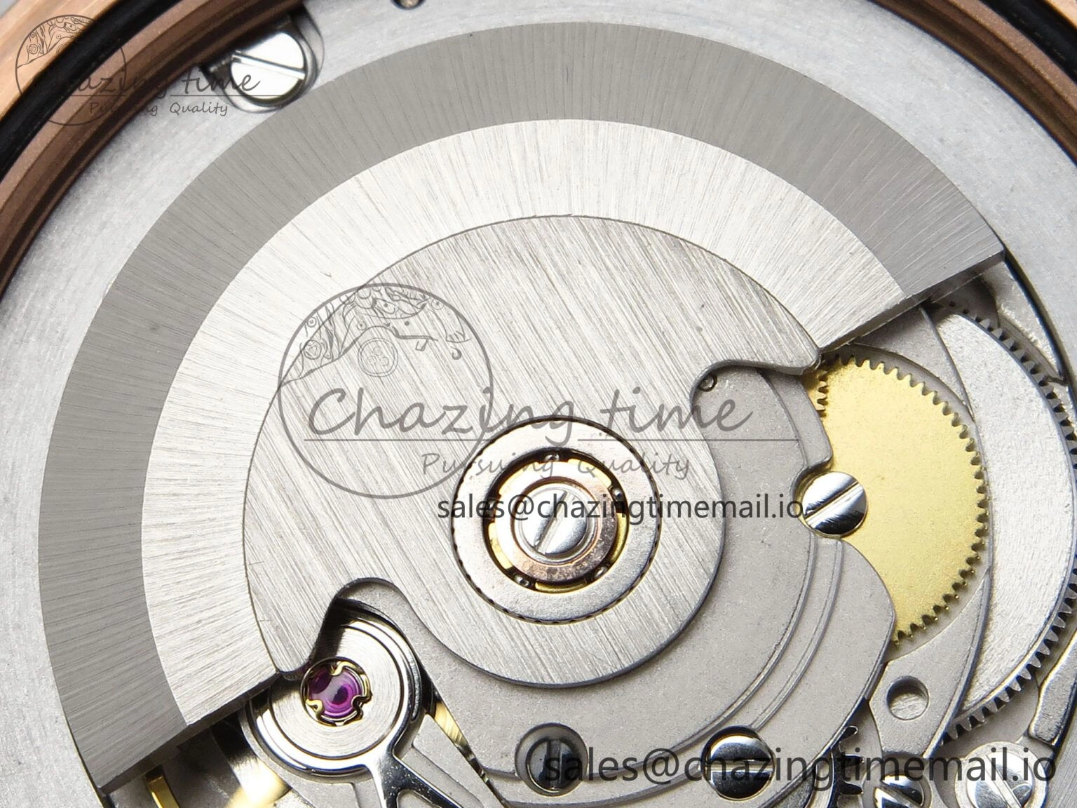 DayDate 40 RG QF 1:1 Best Edition Slate Eisenkiesel Dial Diamonds Bezel on President Bracelet A2836 V5 (Gain Weight)