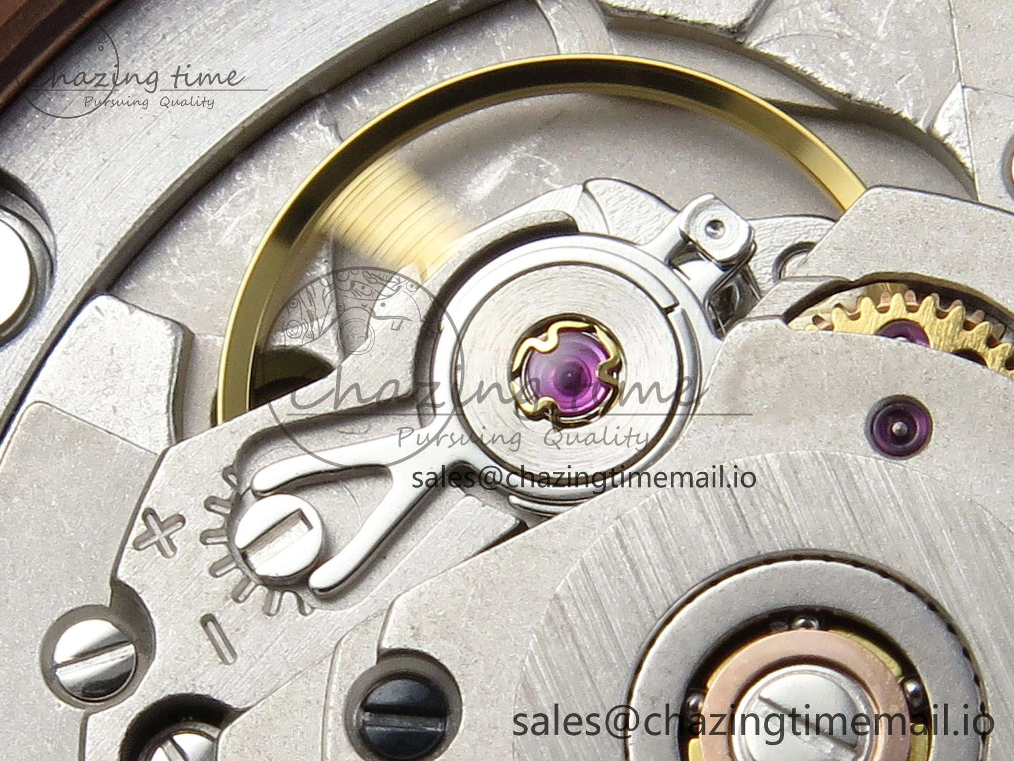 DayDate 40 RG QF 1:1 Best Edition Slate Eisenkiesel Dial Diamonds Bezel on President Bracelet A2836 V5 (Gain Weight)