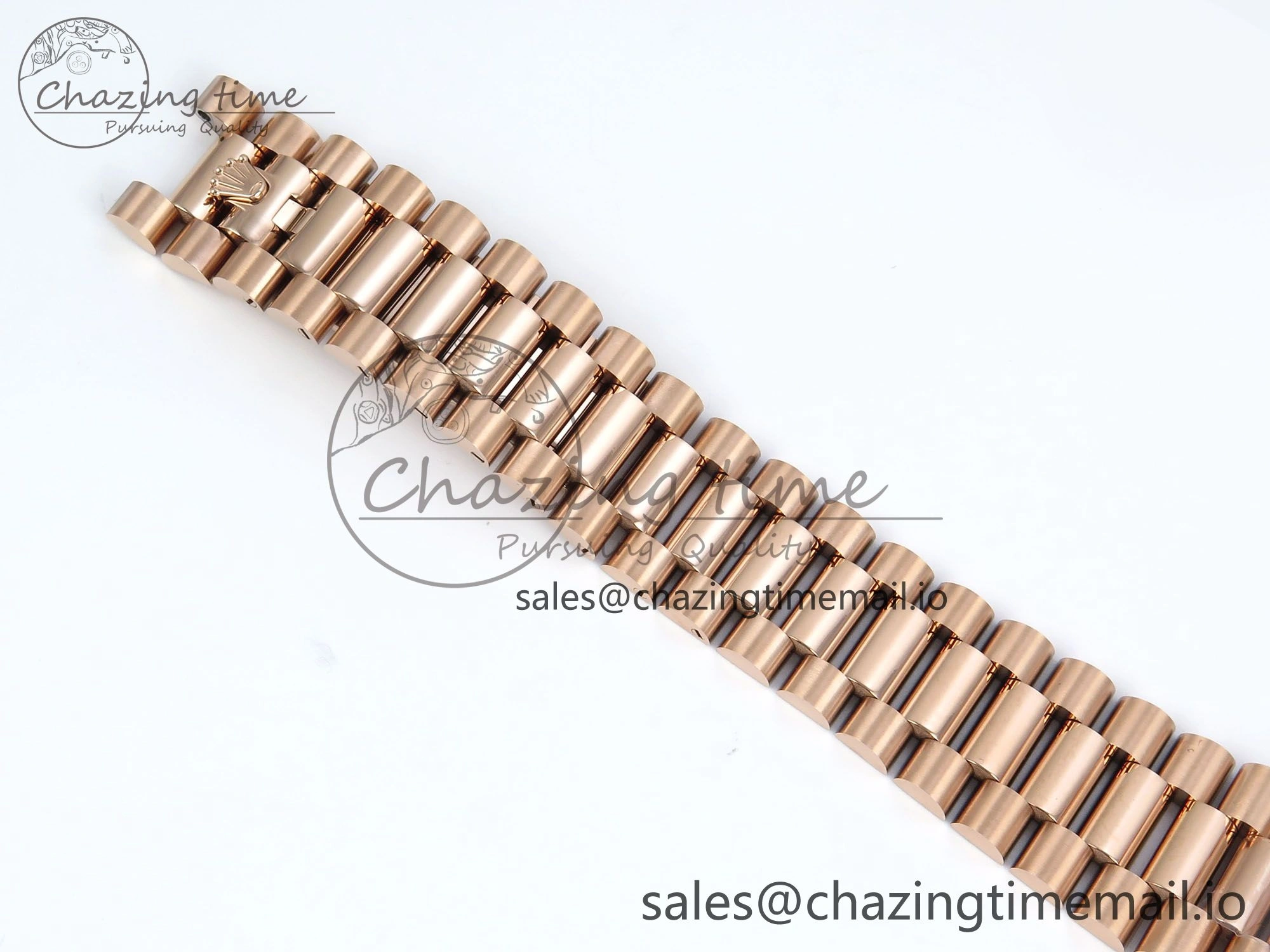 DayDate 40 RG QF 1:1 Best Edition Slate Eisenkiesel Dial Diamonds Bezel on President Bracelet A2836 V5 (Gain Weight)