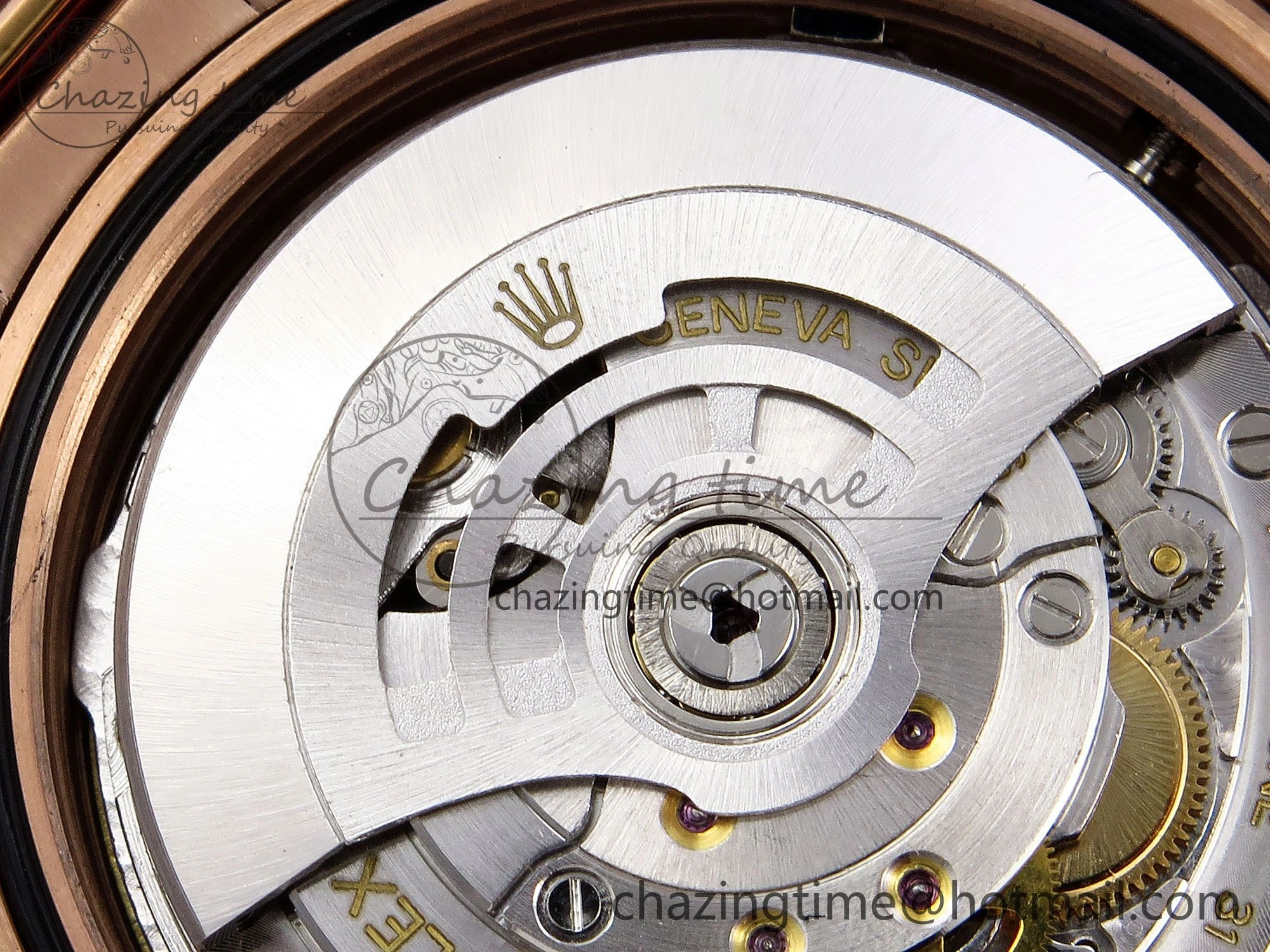 DayDate 40 RG QF Best Edition 904L Steel Slate Eisenkiesel Dial on President Bracelet VR3255 V4 (Gain Weight)