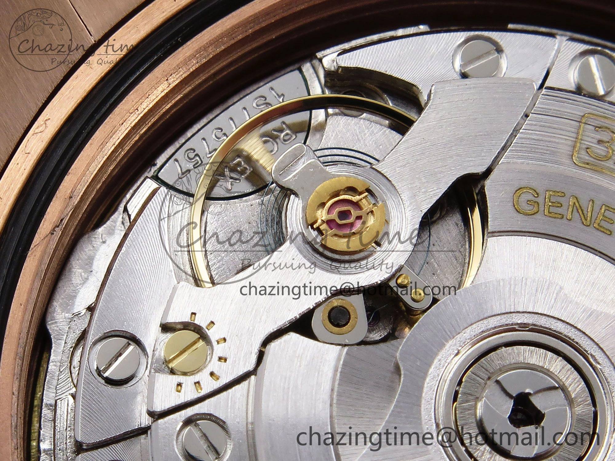 DayDate 40 RG QF Best Edition 904L Steel Slate Eisenkiesel Dial on President Bracelet VR3255 V4 (Gain Weight)
