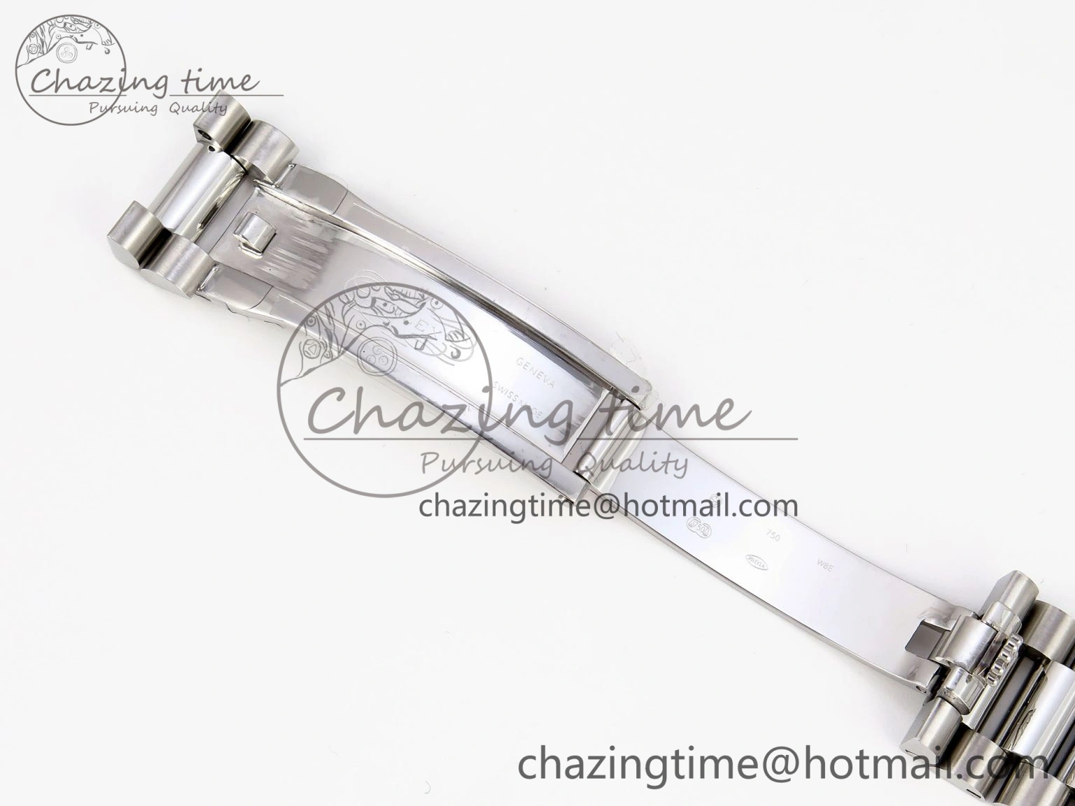 DayDate 40 SS GSF Gain Weight Gray Roman Dial Diamonds Bezel on President Bracelet A2836