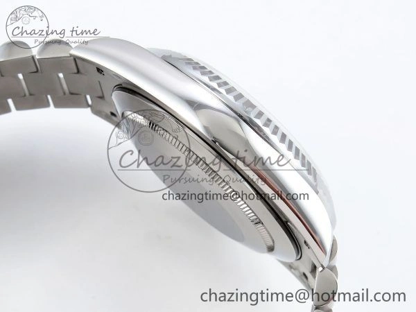 DayDate 40 SS JDF 904L Steel Blue Stick Dial on President Bracelet VR3255 V3 (Gain Weight)