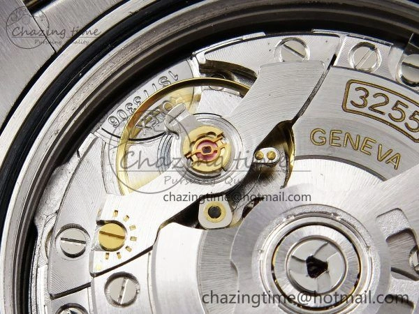 DayDate 40 SS JDF 904L Steel Blue Stick Dial on President Bracelet VR3255 V3 (Gain Weight)