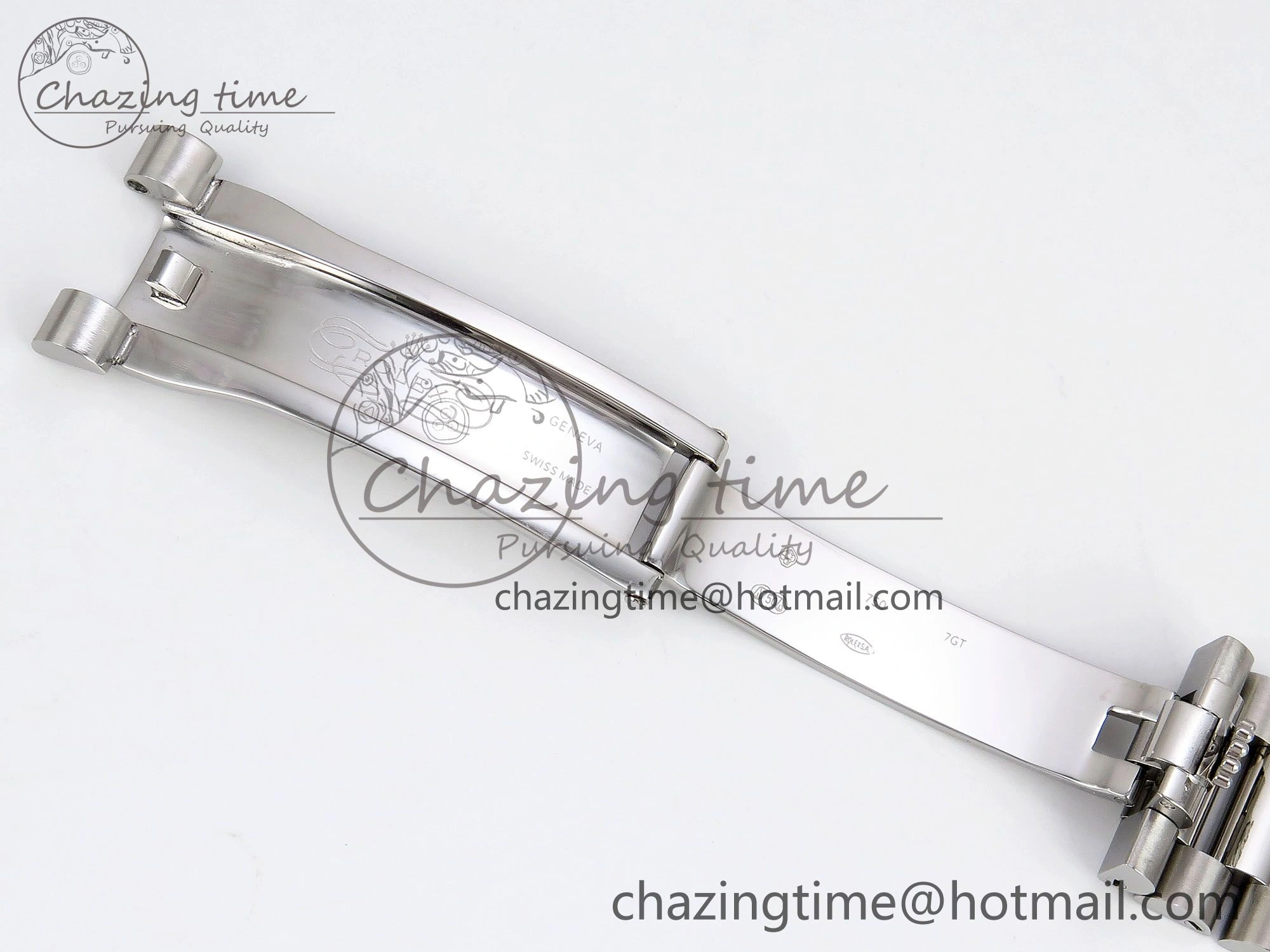 DayDate 40 SS JDF 904L Steel Blue Stick Dial on President Bracelet VR3255 V3 (Gain Weight)
