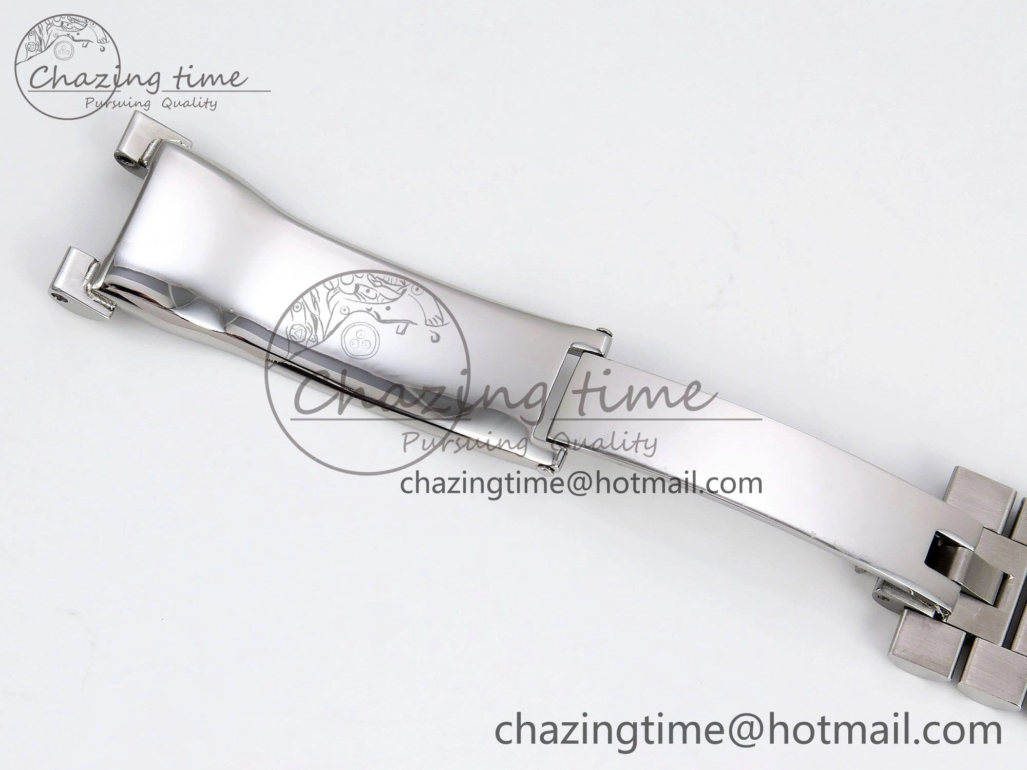 DayDate 40 SS JDF 904L Steel Gray Textured Stick Dial on President Bracelet VR3255 V3 (Gain Weight)