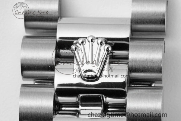 DayDate 40 SS JDF Gain Weight 904L Steel Blue Dial Roman Markers on President Bracelet A2836 V2