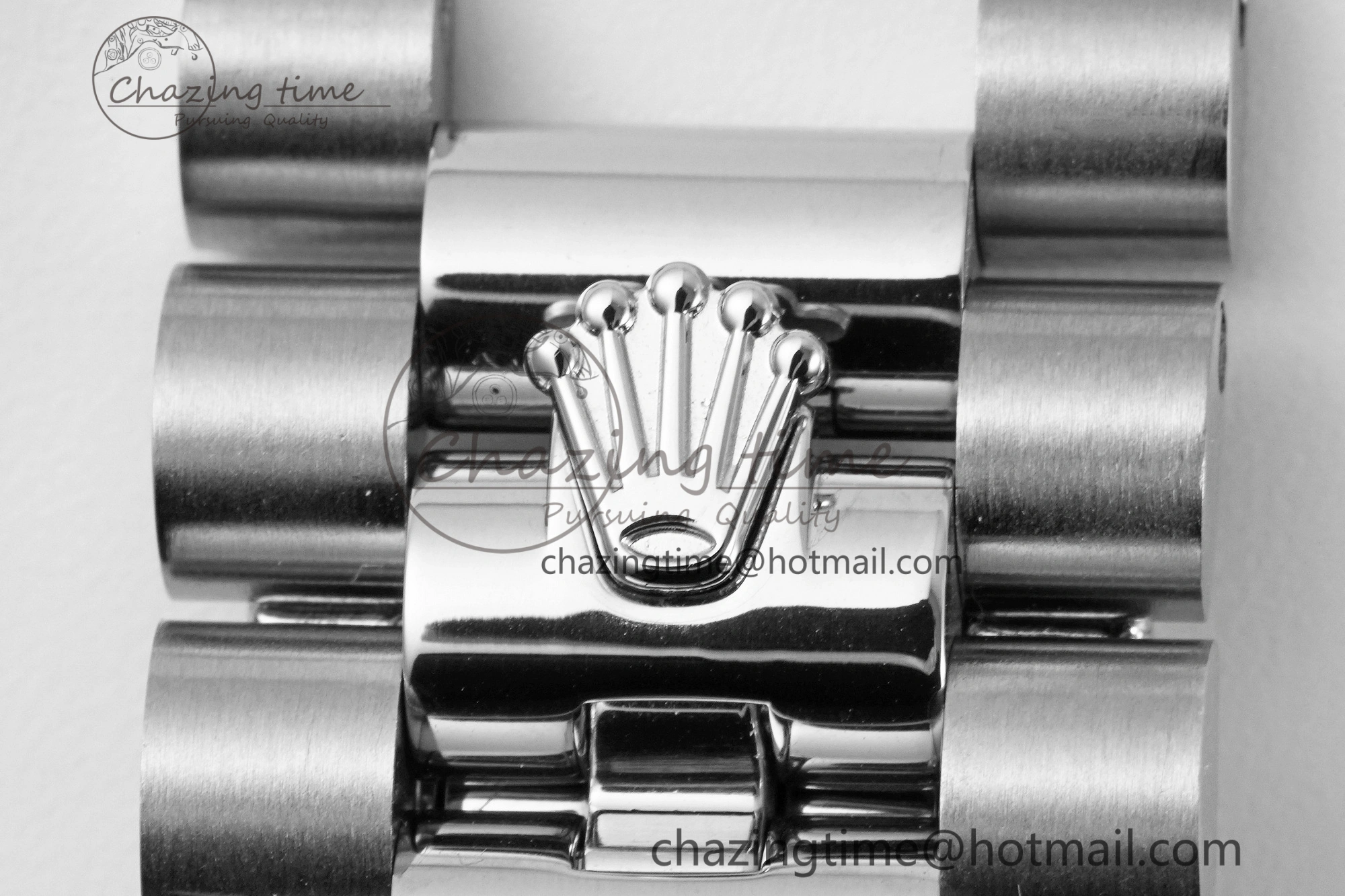 DayDate 40 SS JDF Gain Weight 904L Steel Blue Dial Roman Markers on President Bracelet A2836 V2