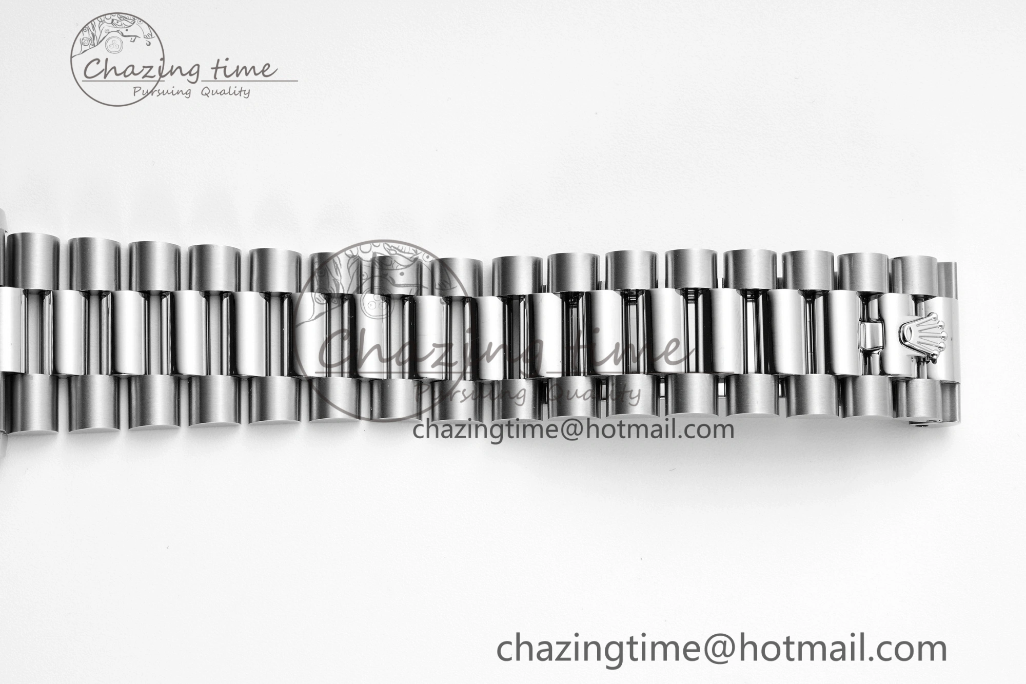 DayDate 40 SS JDF Gain Weight 904L Steel Gray Dial Stick Markers on President Bracelet A2836 V2