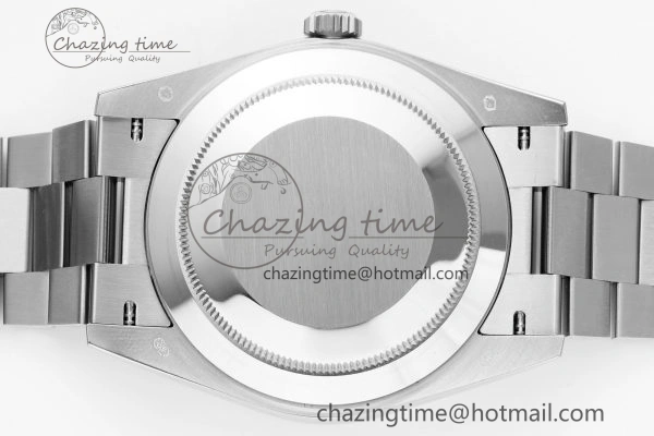 DayDate 40 SS JDF Gain Weight 904L Steel White Dial Roman Markers on President Bracelet A2836 V2