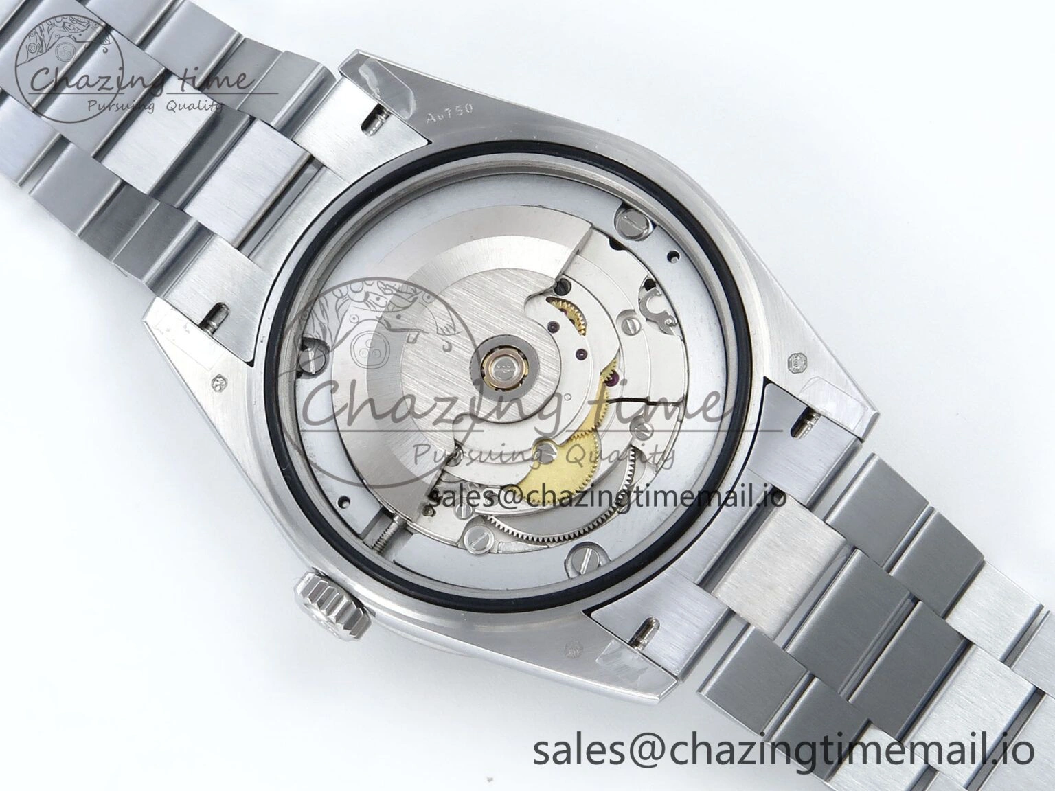DayDate 40 SS QF 1:1 Best Edition Green Roman Dial Diamonds Bezel on President Bracelet A2836 V5 (Gain Weight)